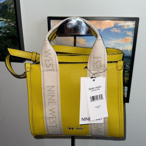 Nine West Handbags - NINE WEST NWT Jolene Pear Vegan Leather Mini Crossbody Bag